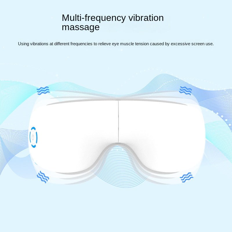 Eye Massager Rechargeable Bluetooth Vibrating Heat Therapy Fatigue Relief Folding Eye Mask Kids Eye Care Gift